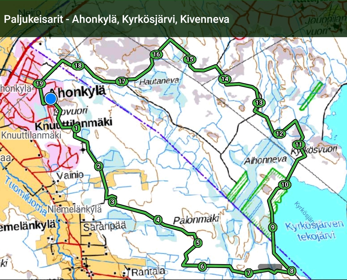 Paljukeisarit - Ahonkylä, Kyrkösjärvi, Kivenneva
